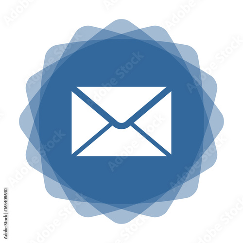 App Icon blau Brief