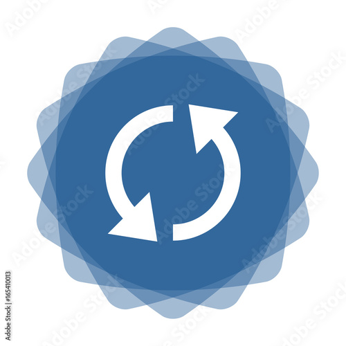 App Icon blau Synchronisation