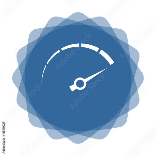 App Icon blau Tachometer