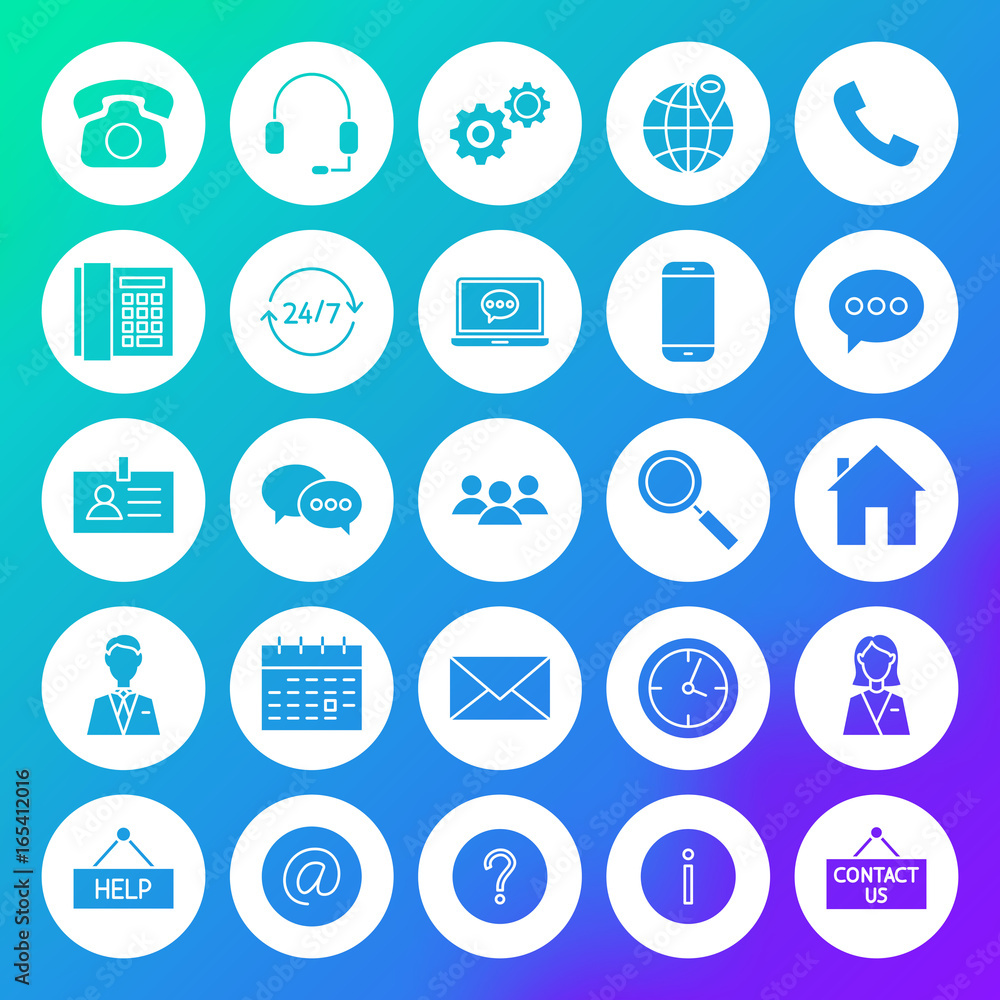 Contact Circle Solid Icons Contact Circle Solid Icons
