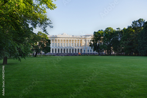 Mikhailovsky garden in St. Petersburg, the building of the Russian Museum