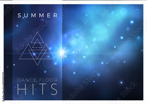 Vector space banner design ...