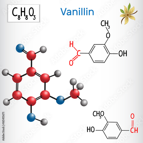 Vanillin . Aldehydes in nature.