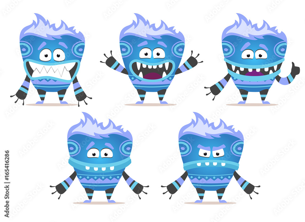 Fototapeta premium Monster character set