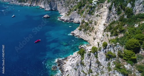 aerial view of Capri Island