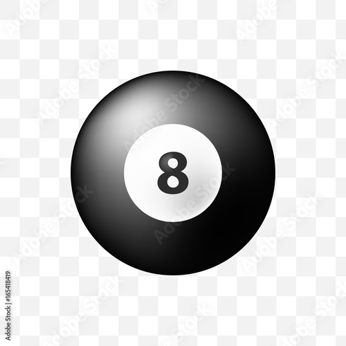 8 Ball Icon. Isolated Vector Illustration 