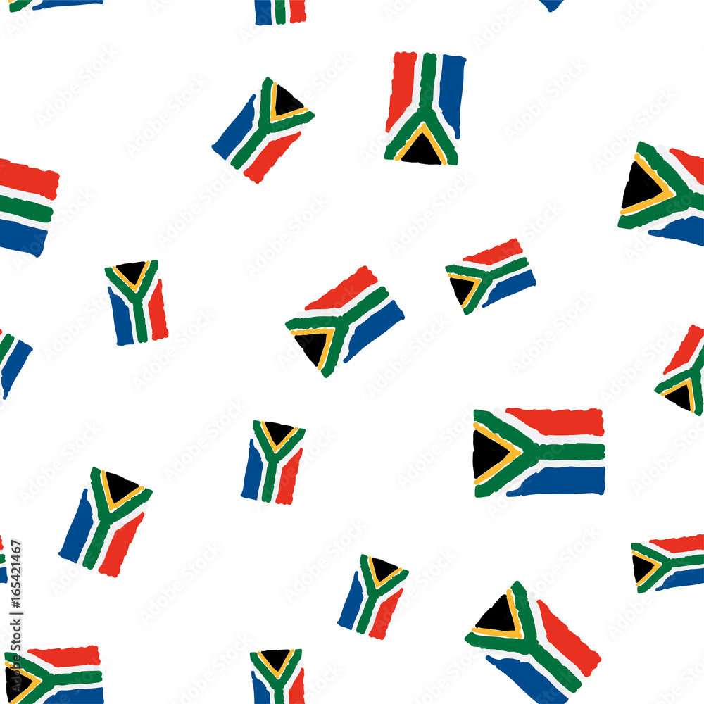 African seamless pattern with Flag. Flat vector illustration EPS 10 African seamless pattern with Flag. Flat vector illustration EPS 10