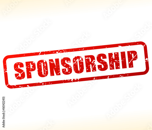 sponsorship text buffered on white background