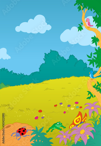 Campo en primavera © childrendrawings