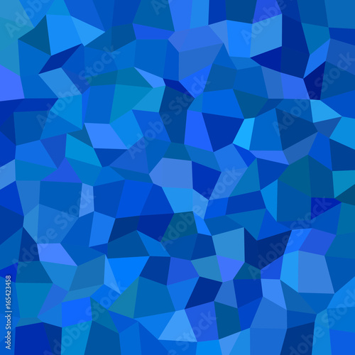 Blue abstract rectangle tiled mosaic pattern background - polygonal vector design