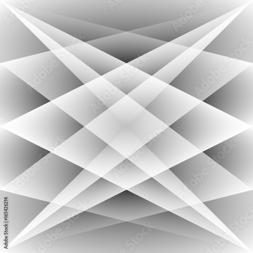 Abstract white and grey color of geometric shape background with copy space