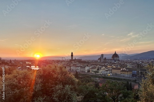 sunset in Florence