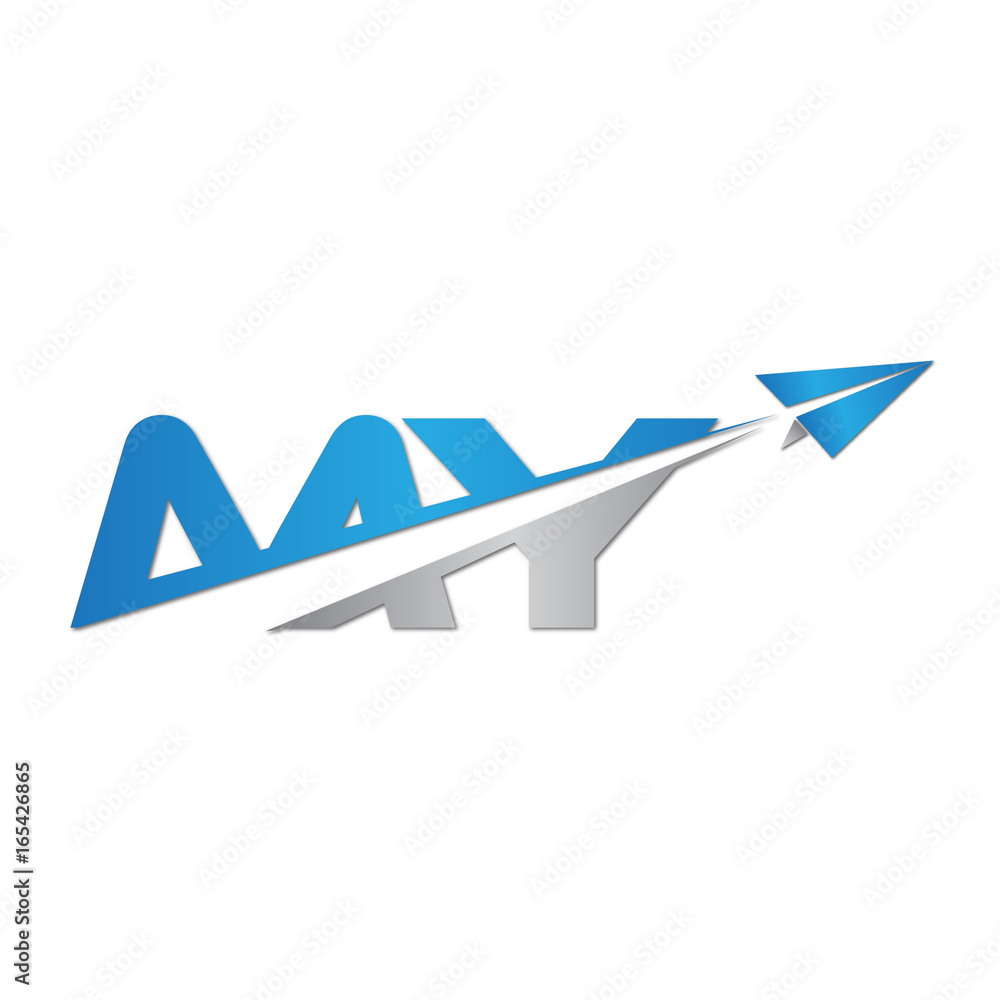 MY initial letter logo origami paper plane MY initial letter logo origami paper plane