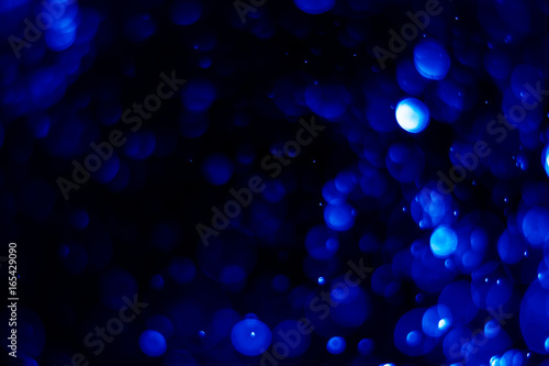 bokeh background dark blue