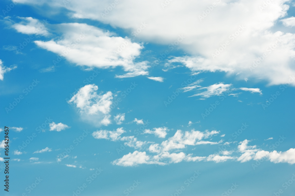Idyllic sky with clouds, summer moment, free thinking Idyllic sky with clouds, summer moment, free thinking