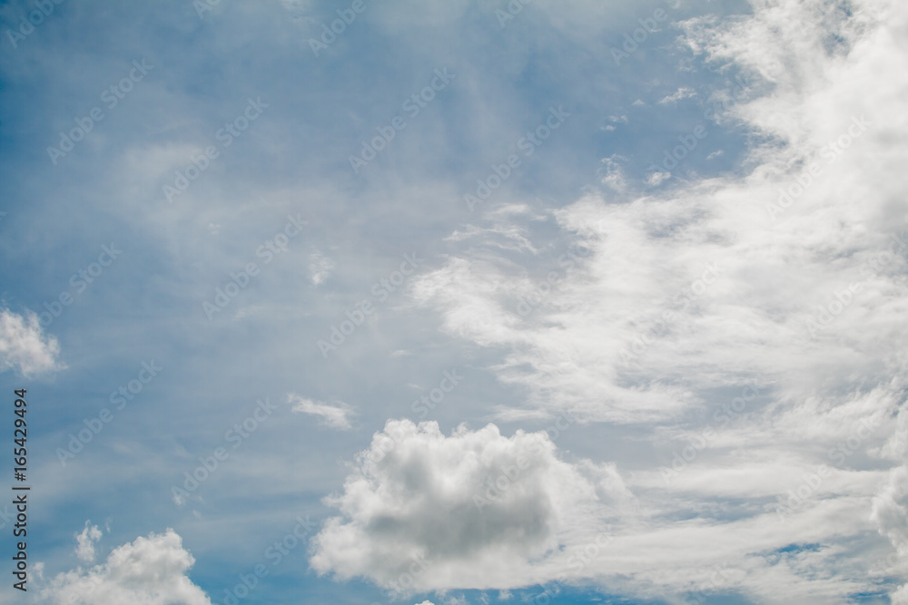 Beautiful sky and clouds cover the sun.