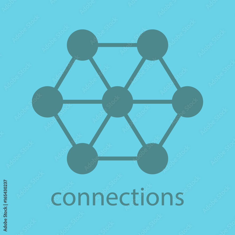 Connections glyph color icon Connections glyph color icon
