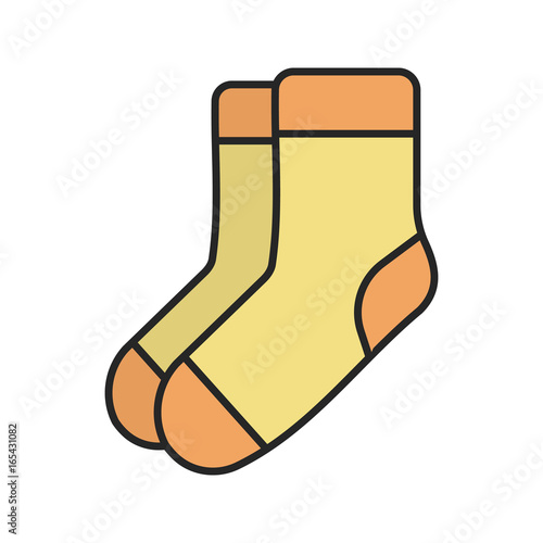Warm socks color icon