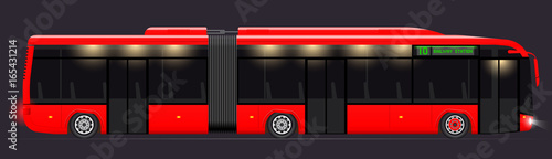 Fotografía Large articulated bus