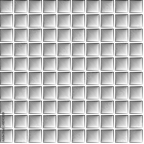 Seamless waffle graphic pattern - black and white large waffles