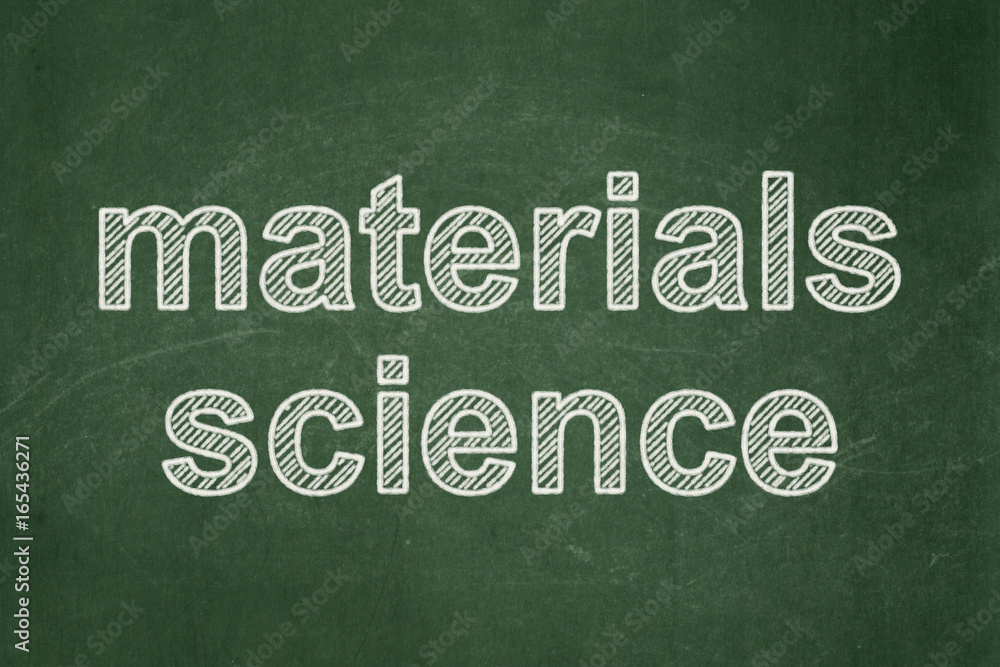 Obraz premium Science concept: Materials Science on chalkboard background