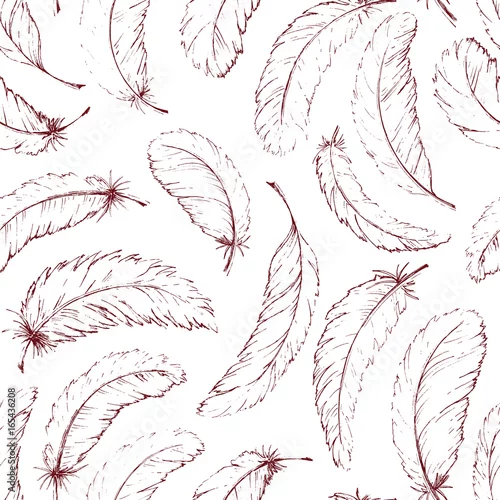 Tapety Ręcznie rysowane piór