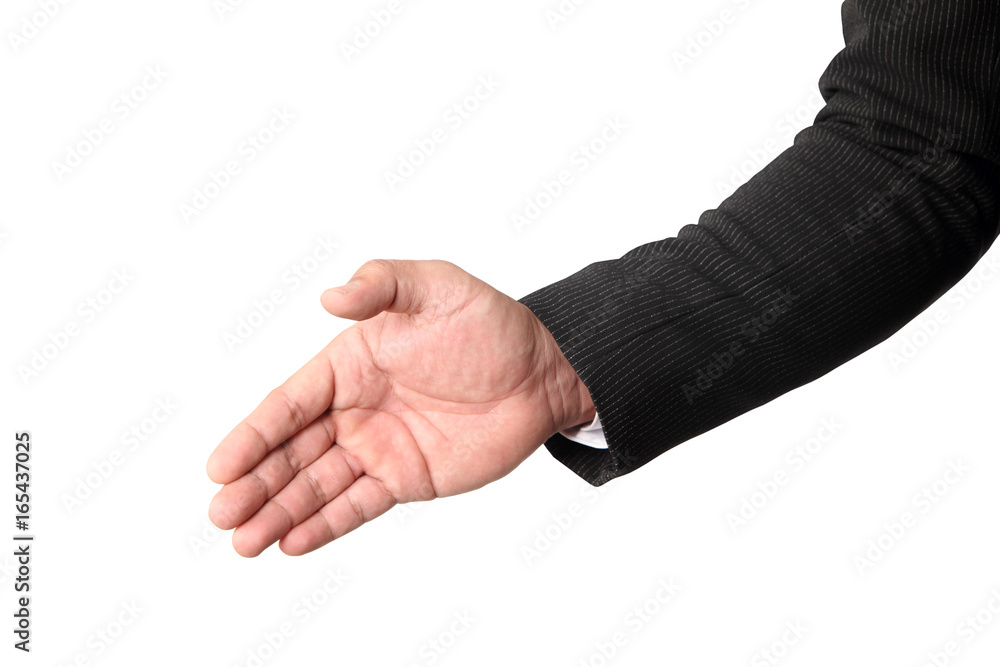 hand offering to shake the hand isolated clipping path hand offering to shake the hand isolated clipping path