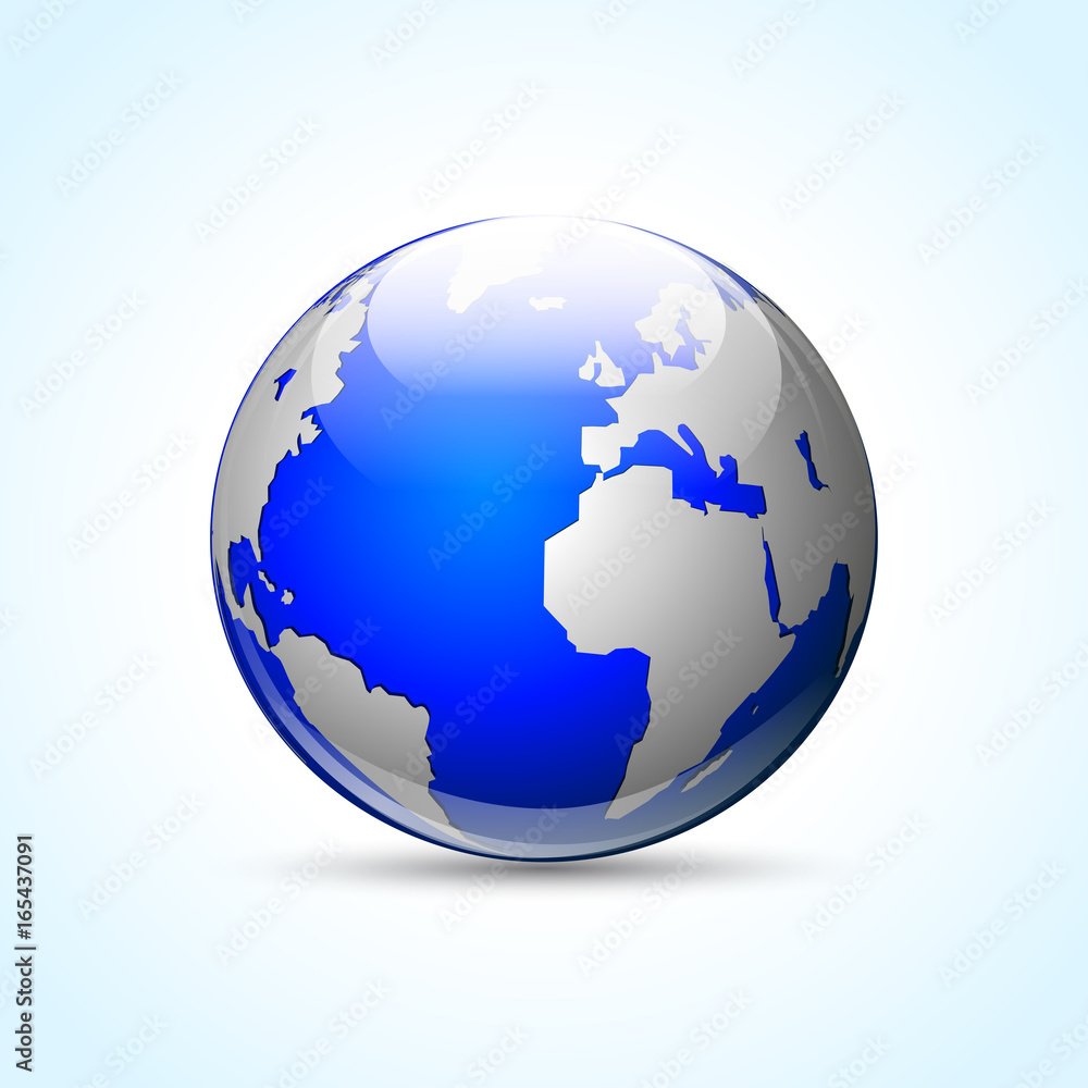 earth icon on white background earth icon on white background