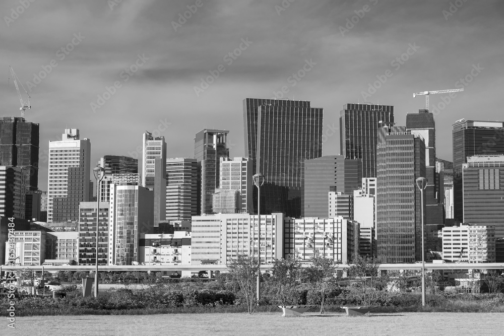 Skyline of Hong Kong City