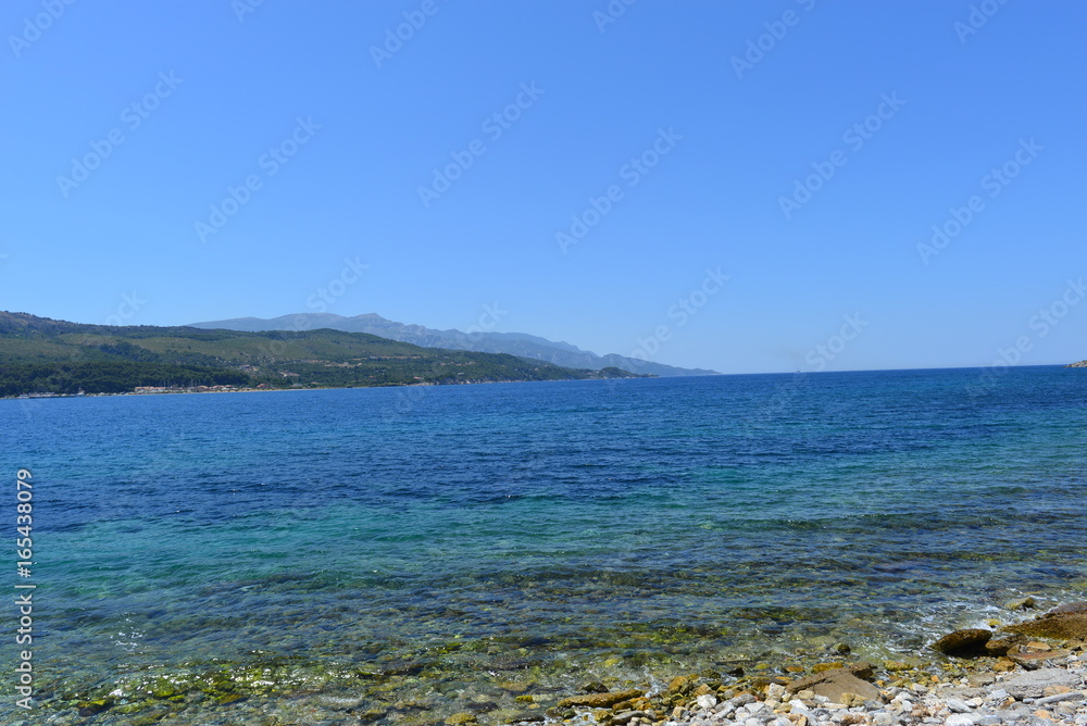 Küste Samos Stadt auf der Insel Samos 