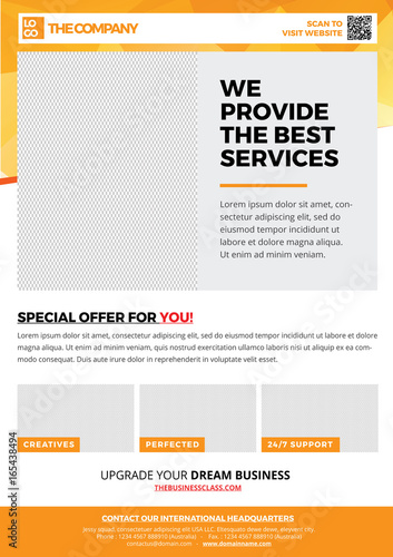 The Best Creative Service Flyer template A4 style 6