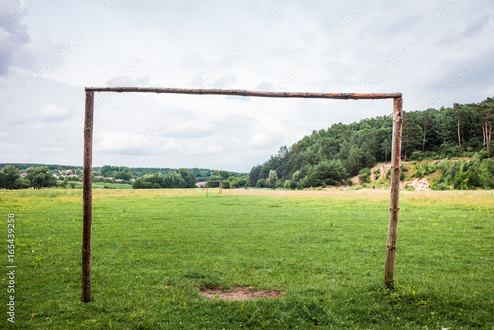 Rustic soccer goal Rustic soccer goal