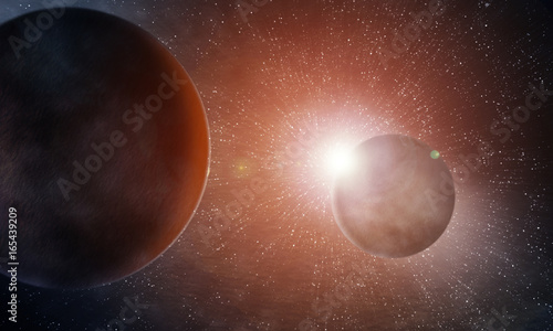 Fototapeta Naklejka Na Ścianę i Meble -  Space. Sci fi.