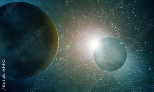 Fototapeta Naklejka Na Ścianę i Meble -  Space. Sci fi.