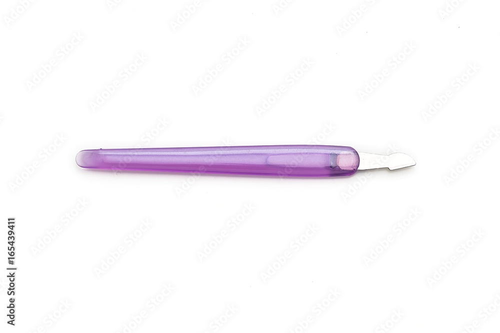 Nail file for pedicure or manicure on white background Nail file for pedicure or manicure on white background