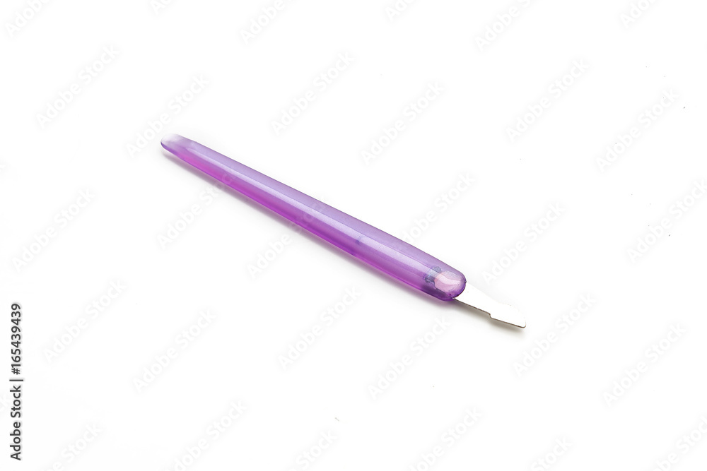Nail file for pedicure or manicure on white background