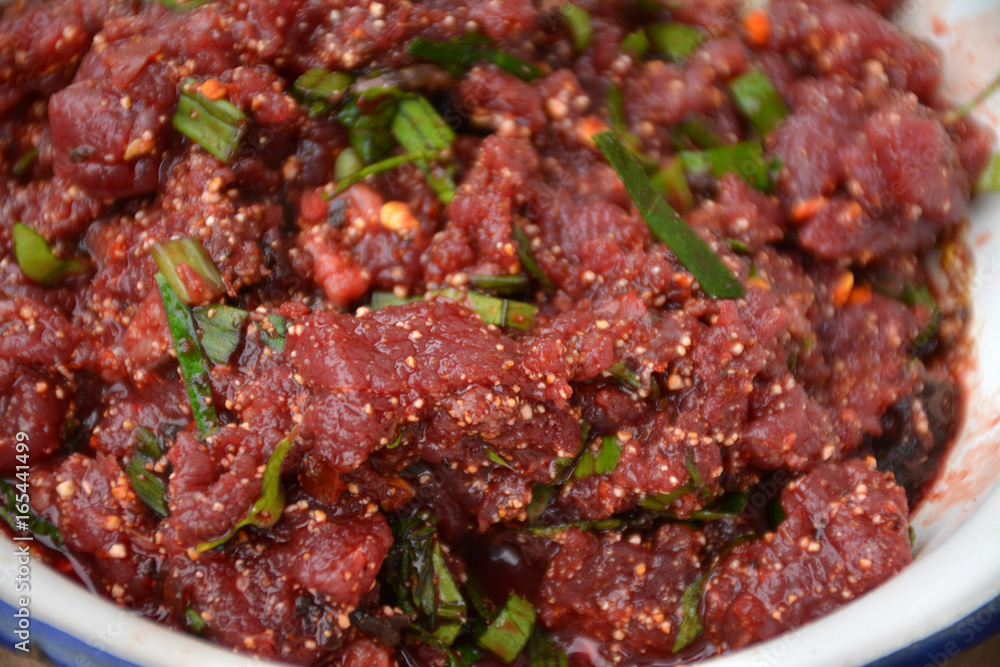 Spicy Raw Beef Salad Spicy Raw Beef Salad