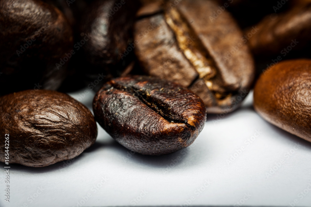 Coffee beans macro Coffee beans macro