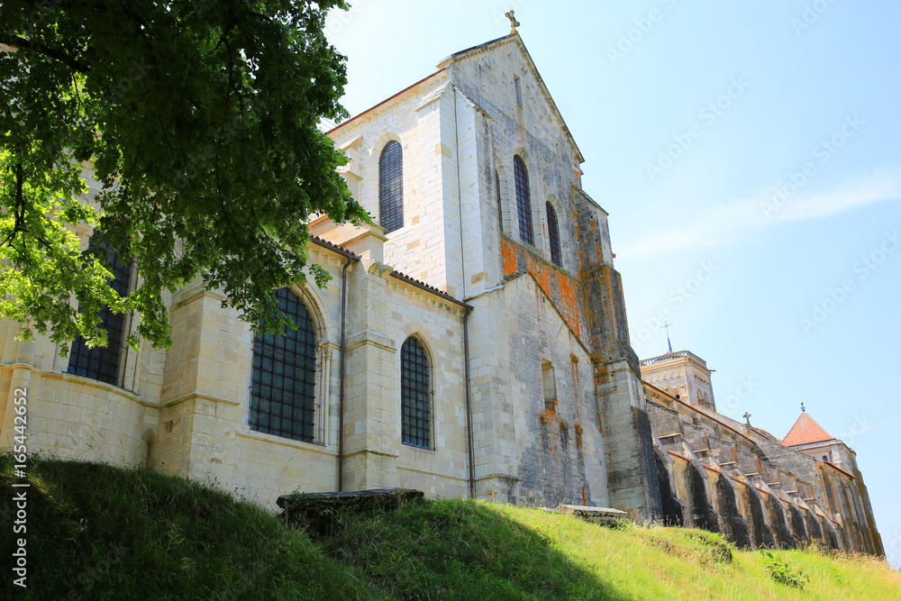 The historic Basilica Sainte-Marie-Madeleine in Vezelay, Burgundy, France, Unesco World Heritage