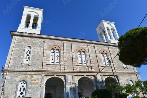 Kirche Agios Nikolaos in Kokkari auf Insel Samos in der Ostägäis - Griechenland 