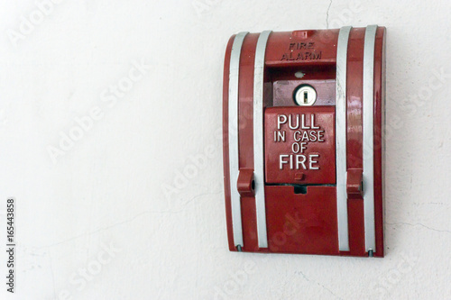 fire alarm on the wall 