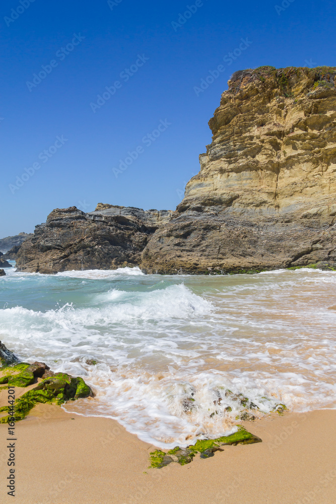 Beach and cliffs in Porto Covo