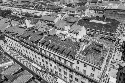 Aerial view over the city of Lisbon on a sunny day - LISBON / PORTUGAL - JUNE 17, 2017