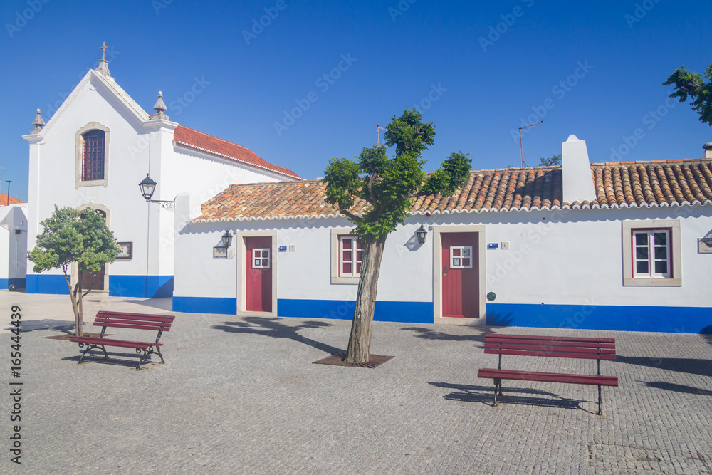 Fototapeta premium Buildings in Porto Covo village
