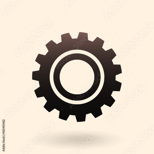 Vector Single Icon - Mechanical Gear.