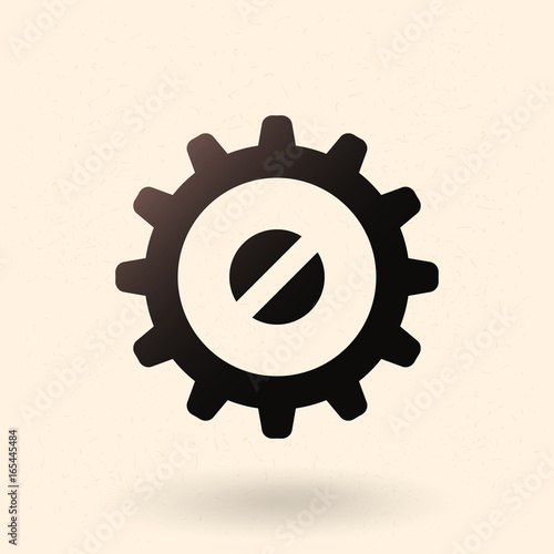 Vector Single Icon - Mechanical Gear.