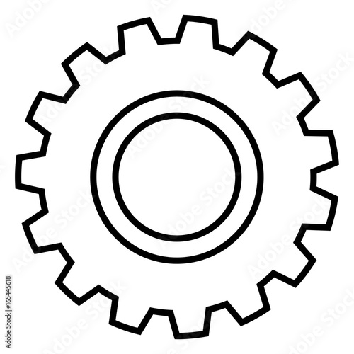 Vector Single Icon - Mechanical Gear.