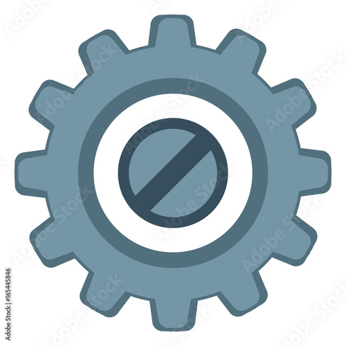 Vector Single Icon - Mechanical Gear.