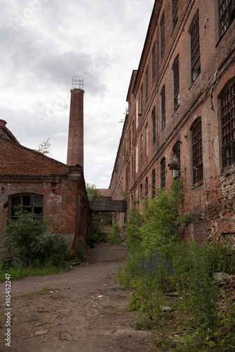 A destroying fabric factory built in the late 19th century. The city of Ivanovo, central Russia. 