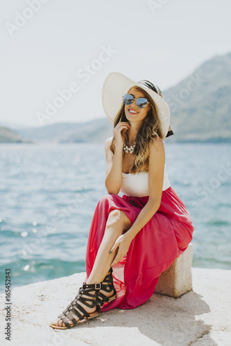 Young attractive woman with...